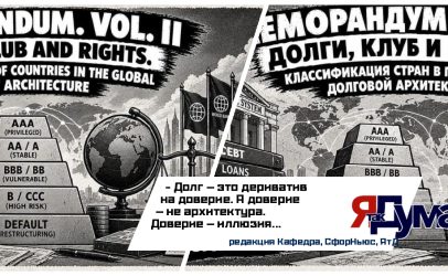 МЕМОРАНДУМ. ТОМ II ДОЛГИ, КЛУБ И ПРАВА. КЛАССИФИКАЦИЯ СТРАН В ГЛОБАЛЬНОЙ ДОЛГОВОЙ АРХИТЕКТУРЕ